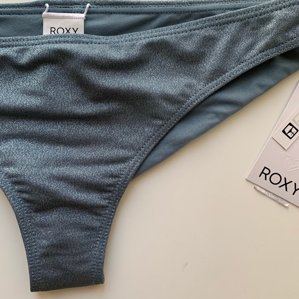 Roxy Color My Life Sparkly Shimmer Blue Bikini